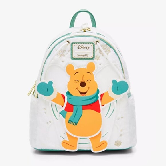 Loungefly Disney Winnie the Pooh Snow Angel Swivel Mini Backpack